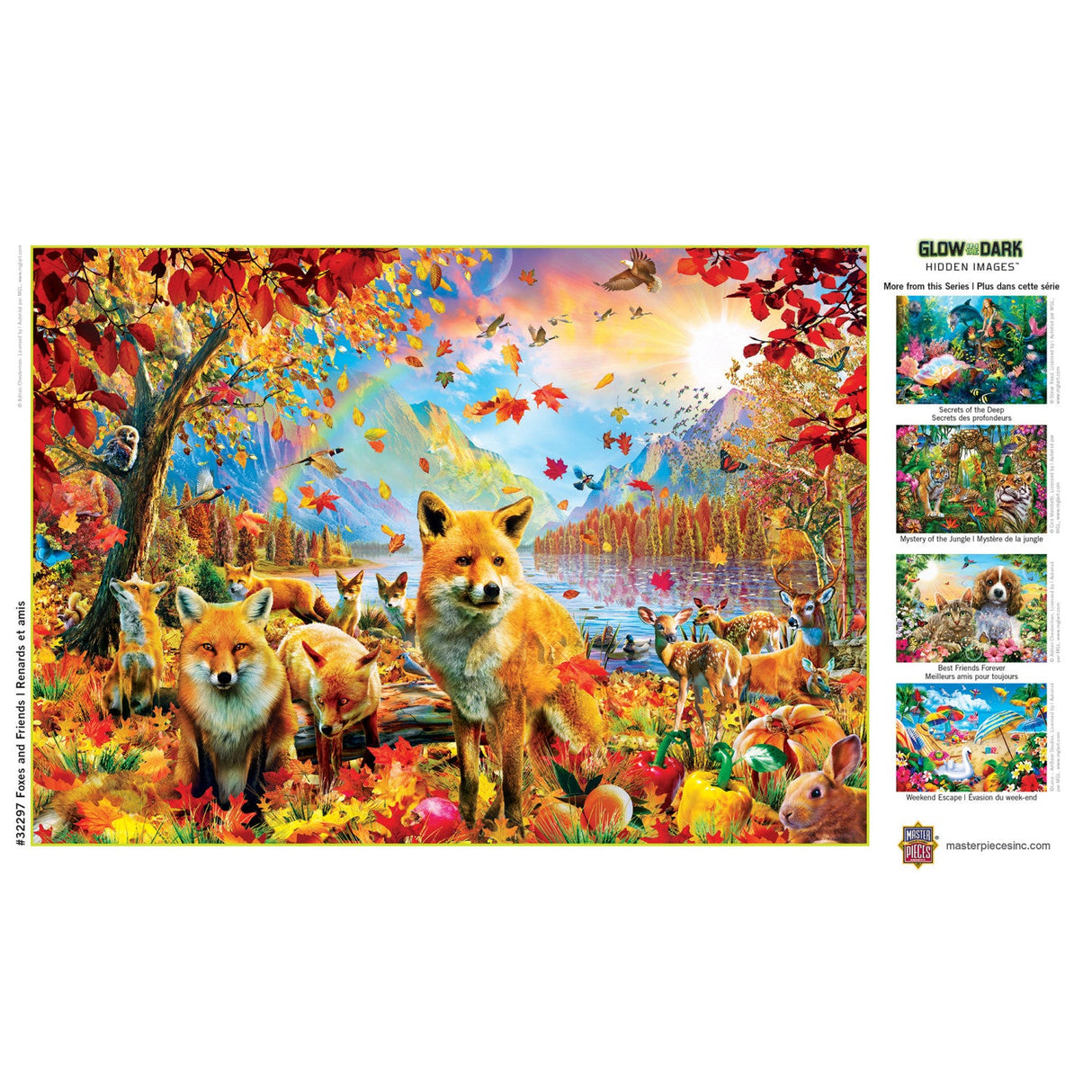 Hidden Images - Foxes and Friends 500 Piece Jigsaw Puzzle