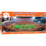 Clemson Tigers - 1000 Piece Panoramic Jigsaw Puzzle - Center View