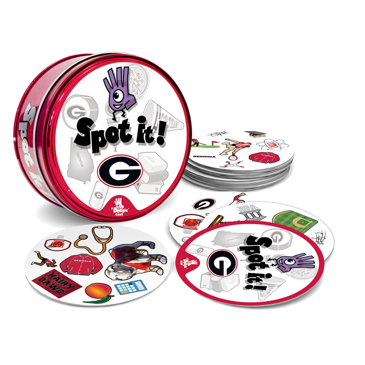 Georgia Bulldogs Spot It! Card Game