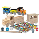 Toy Train Wood Craft & Paint Kit