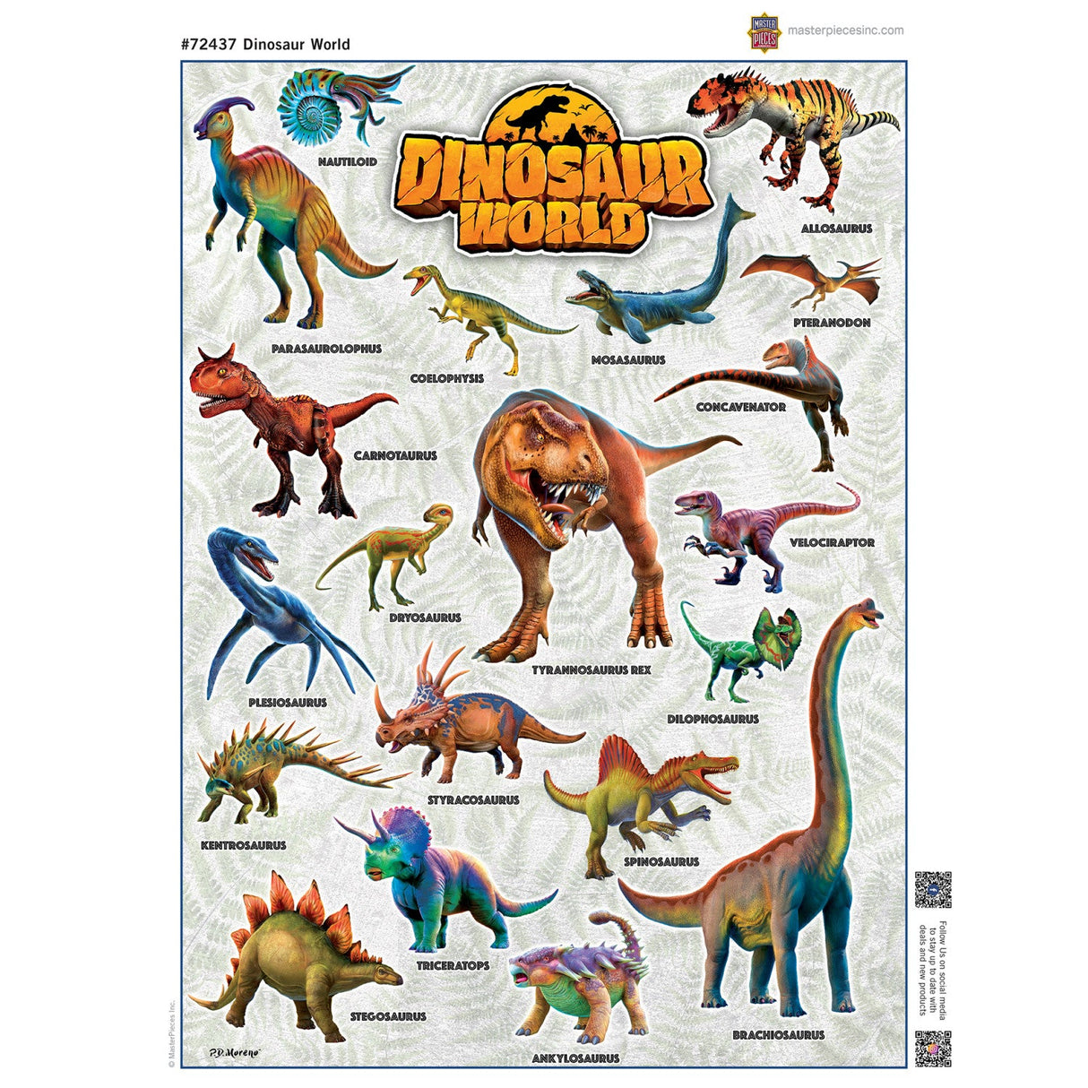 Dinosaur World 1000 Piece Jigsaw Puzzle