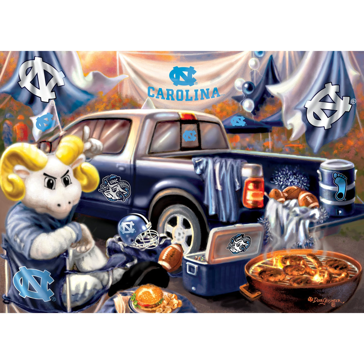 UNC Tar Heels - Gameday 1000 Piece Jigsaw Puzzle