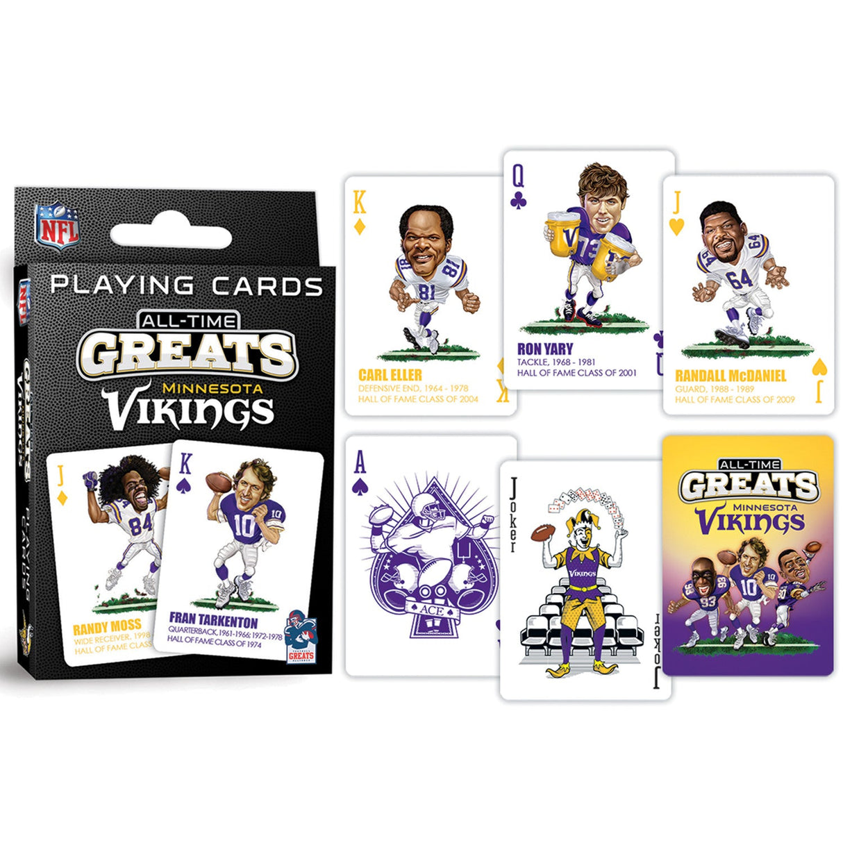 Minnesota Vikings All-Time Greats Playing Cards - 54 Card Deck