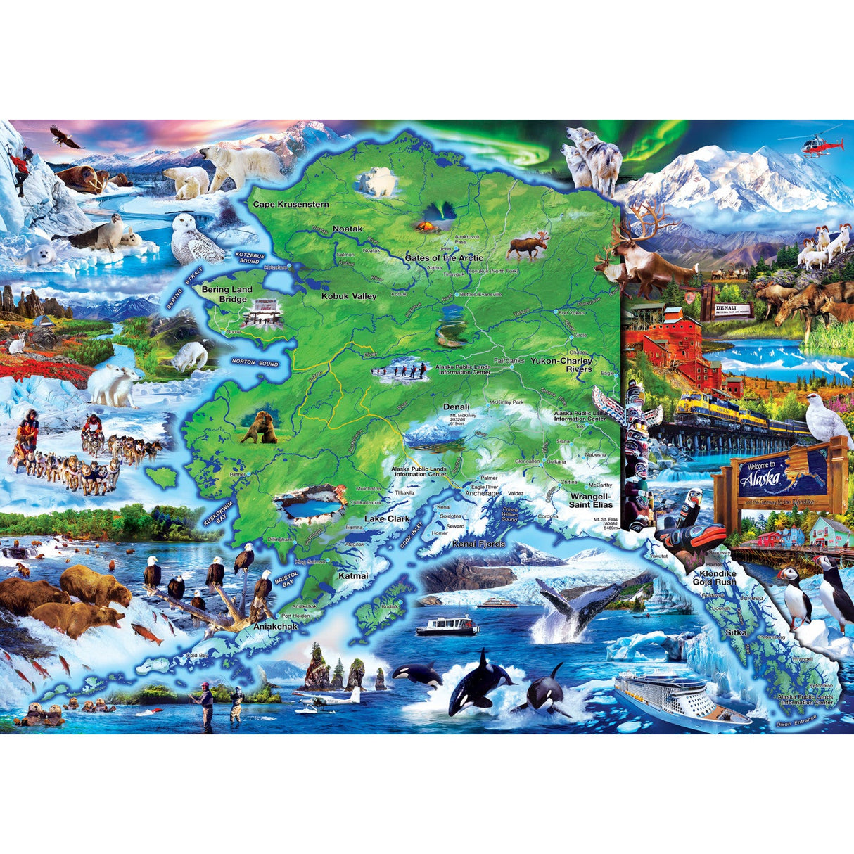 Alaska National Park 1000 Piece Jigsaw Puzzle