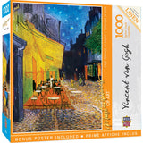 MasterPieces of Art - Cafe Terrace at Night 1000 Piece Jigsaw Puzzle