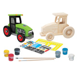 Farm Tractor Wood Craft & Paint Kit