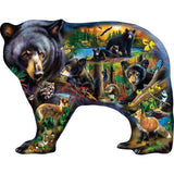 Contours - Wildlife of the Woods 1000 Piece Shaped Jigsaw Puzzle