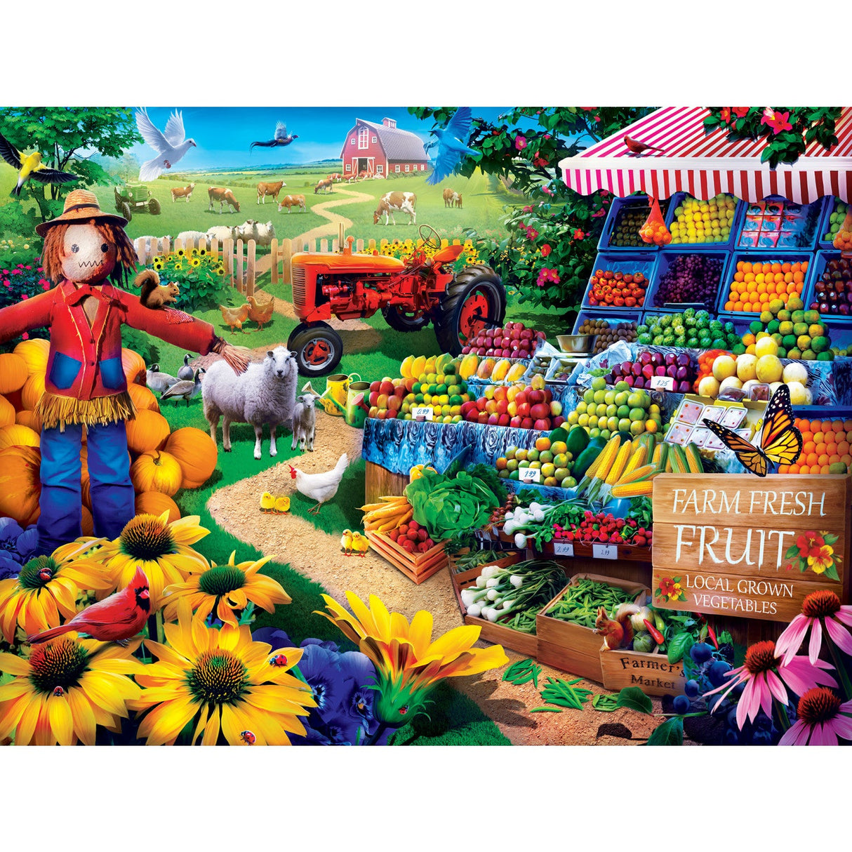 Farmer's Market - Fresh Farm Fruit 750 Piece Jigsaw Puzzle