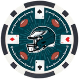 Philadelphia Eagles 100 Piece Poker Chips