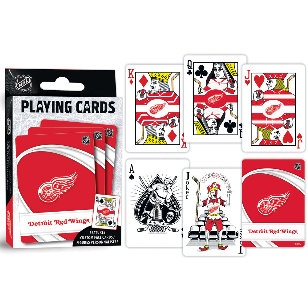 Detroit Red Wings Playing Cards - 54 Card Deck