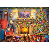 Season's Greetings - Festive Fireplace 1000 Piece Jigsaw Puzzle