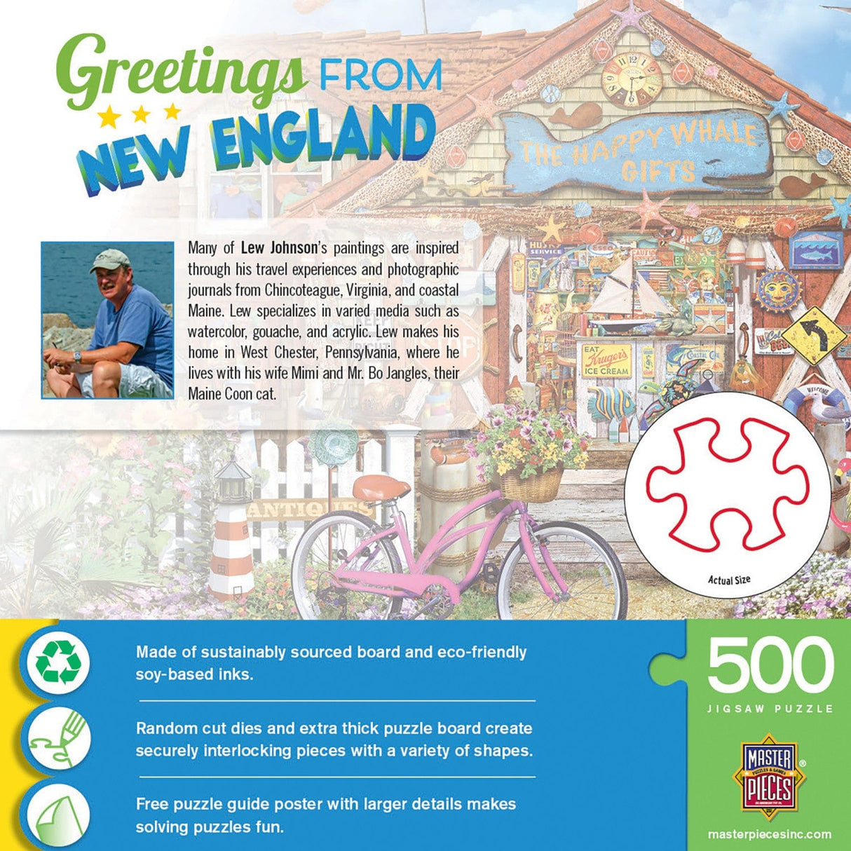 Greetings From New England - 500 Piece Jigsaw Puzzle