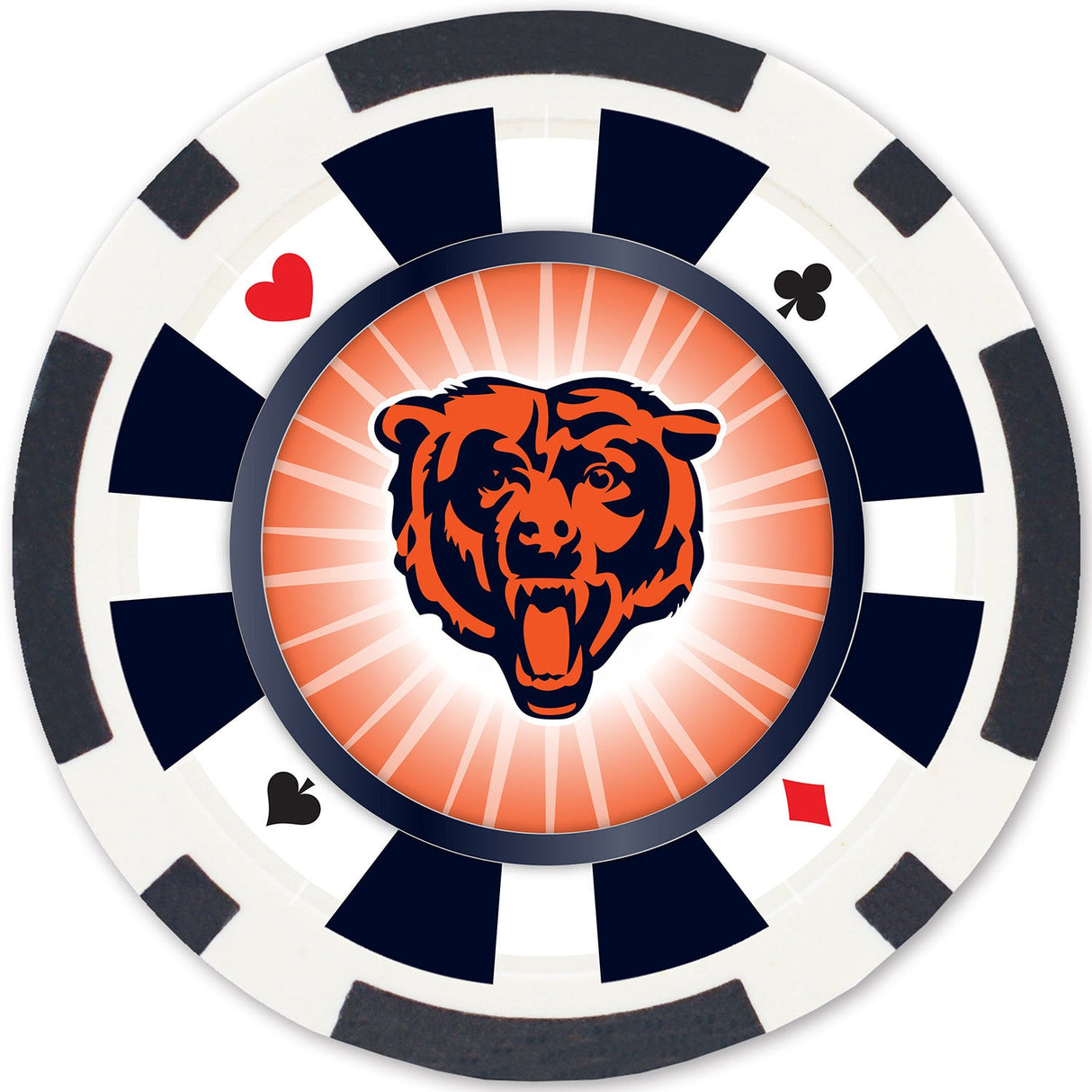 Chicago Bears 100 Piece Poker Chips