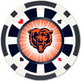 Chicago Bears 100 Piece Poker Chips