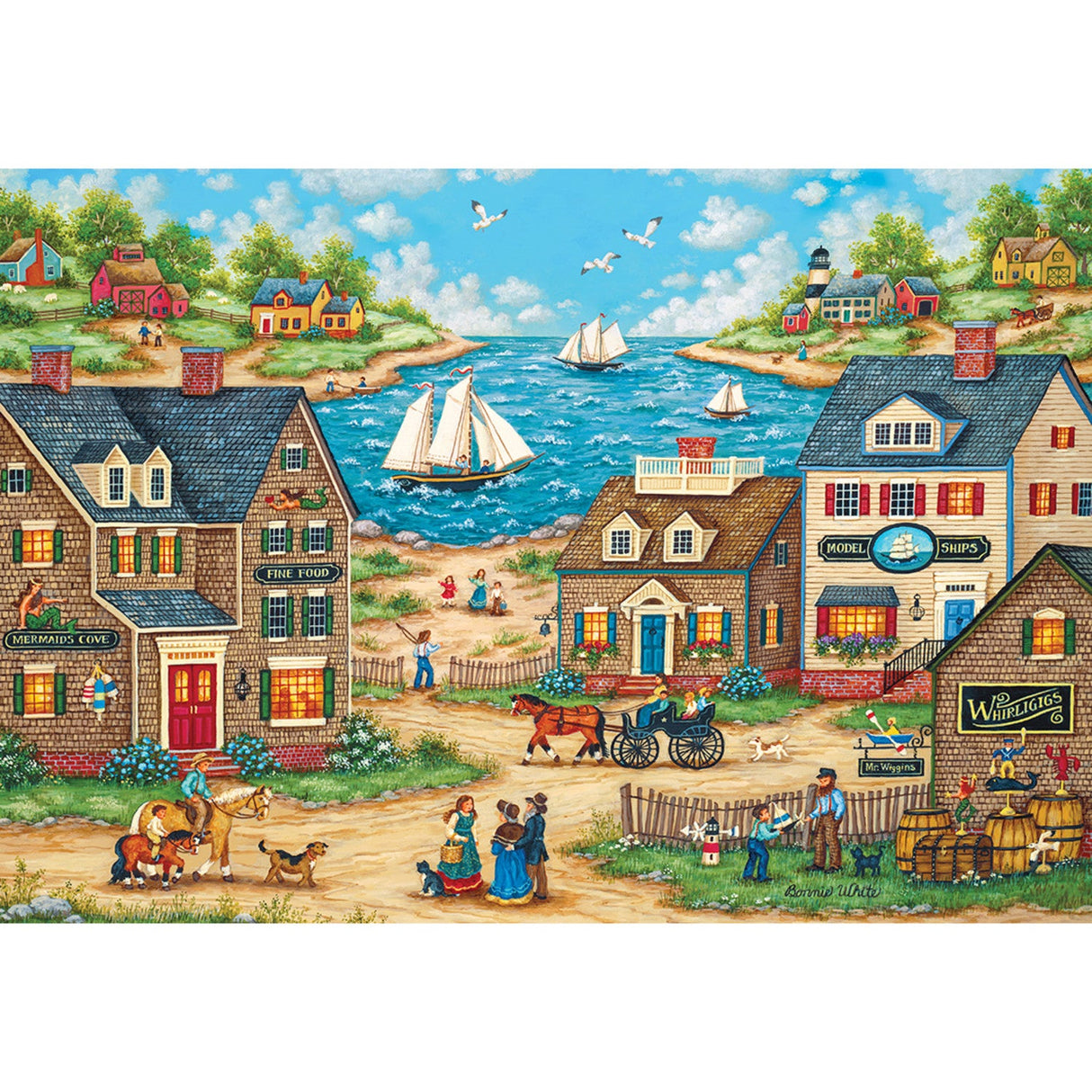 EZ Grip - Mr. Wiggin's Whirligigs 1000 Piece Jigsaw Puzzle