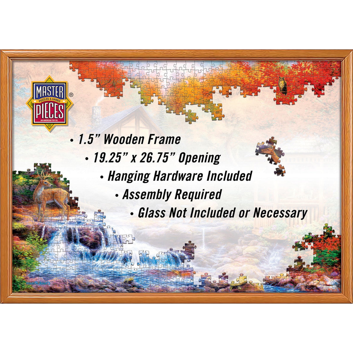 Wood Jigsaw Puzzle Frame - 19.25"x26.75"