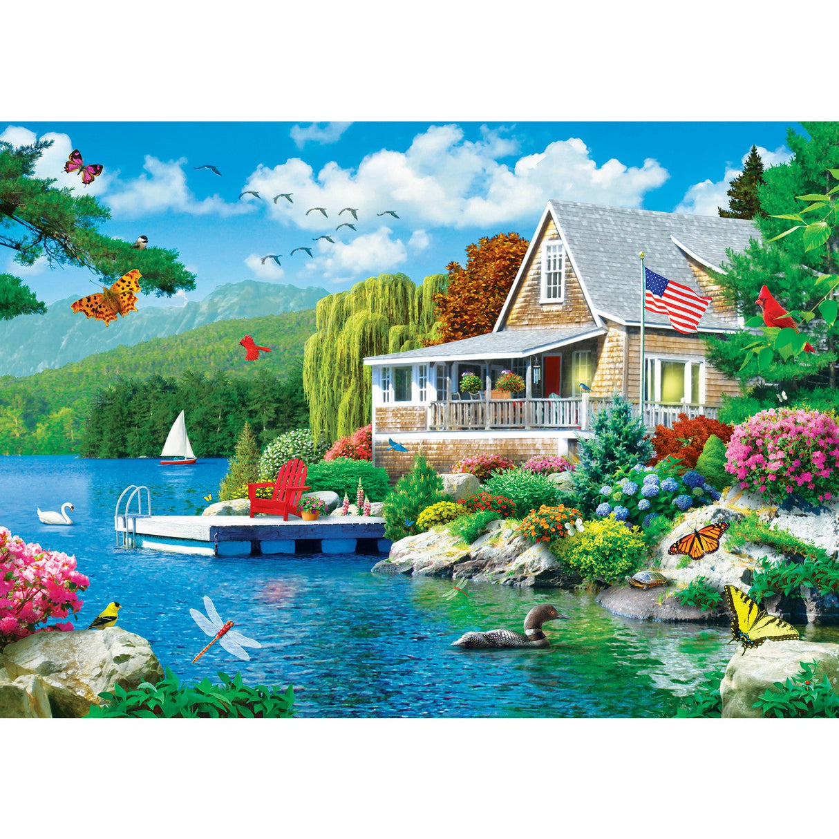 Signature Collection - Lakeside Memories 3000 Piece Jigsaw Puzzle