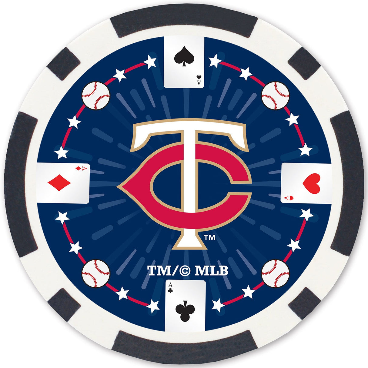 Minnesota Twins 100 Piece Poker Chips