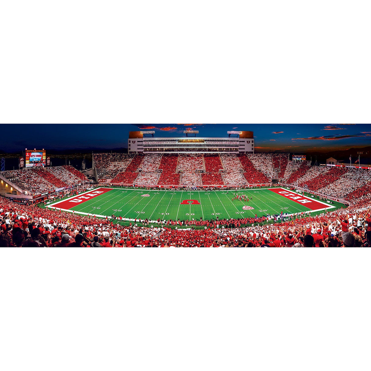 Utah Utes - 1000 Piece Panoramic Jigsaw Puzzle