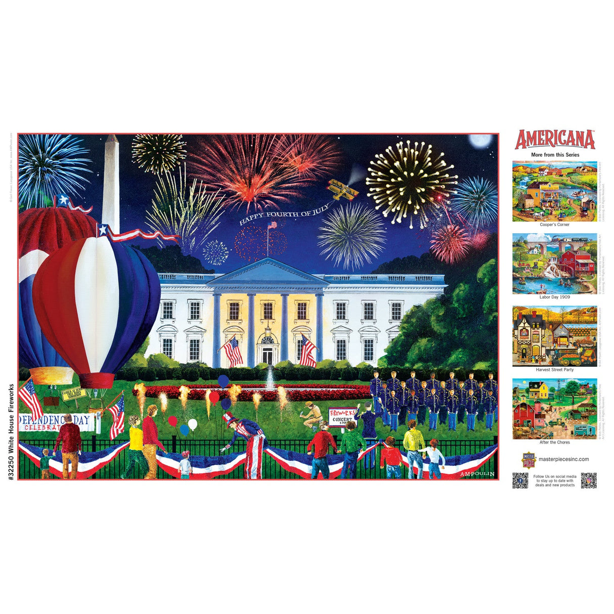 Americana - White House Fireworks 500 Piece EZ Grip Jigsaw Puzzle