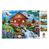 Lazy Days - Floral Falls 750 Piece Jigsaw Puzzle