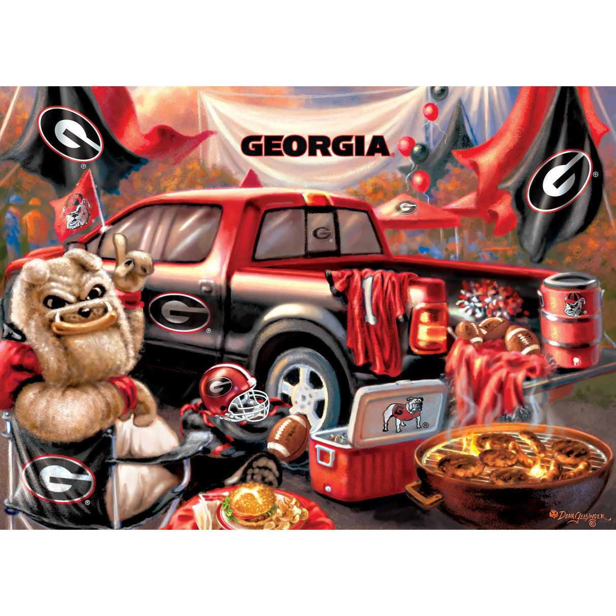 Georgia Bulldogs - Gameday 1000 Piece Jigsaw Puzzle