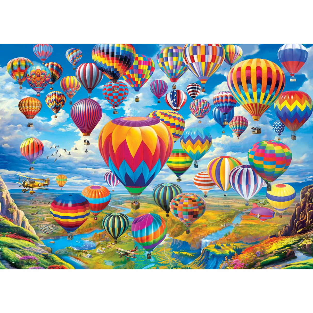 Fairs & Festivals - Hot Air Balloon Festival 1000 Piece Jigsaw Puzzle