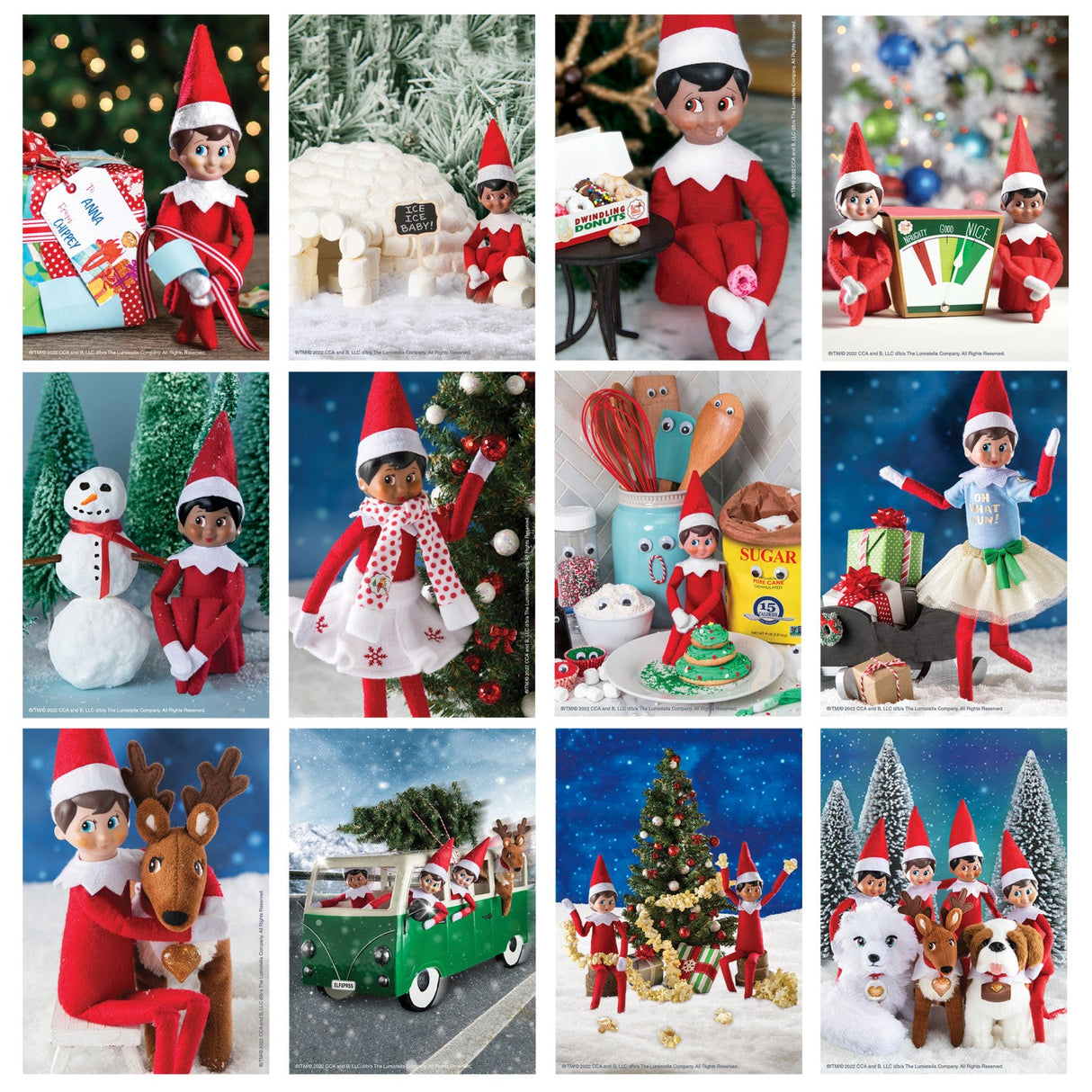 12 Days of Elf on the Shelf Jigsaw Puzzles - Advent Calendar