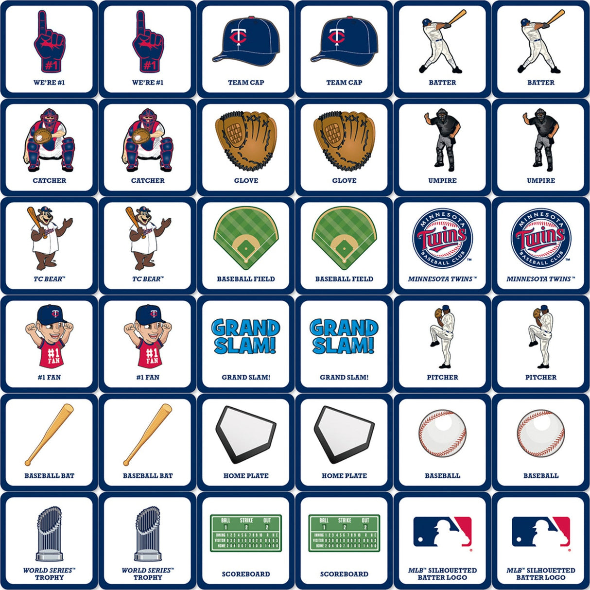 Minnesota Twins Matching Game