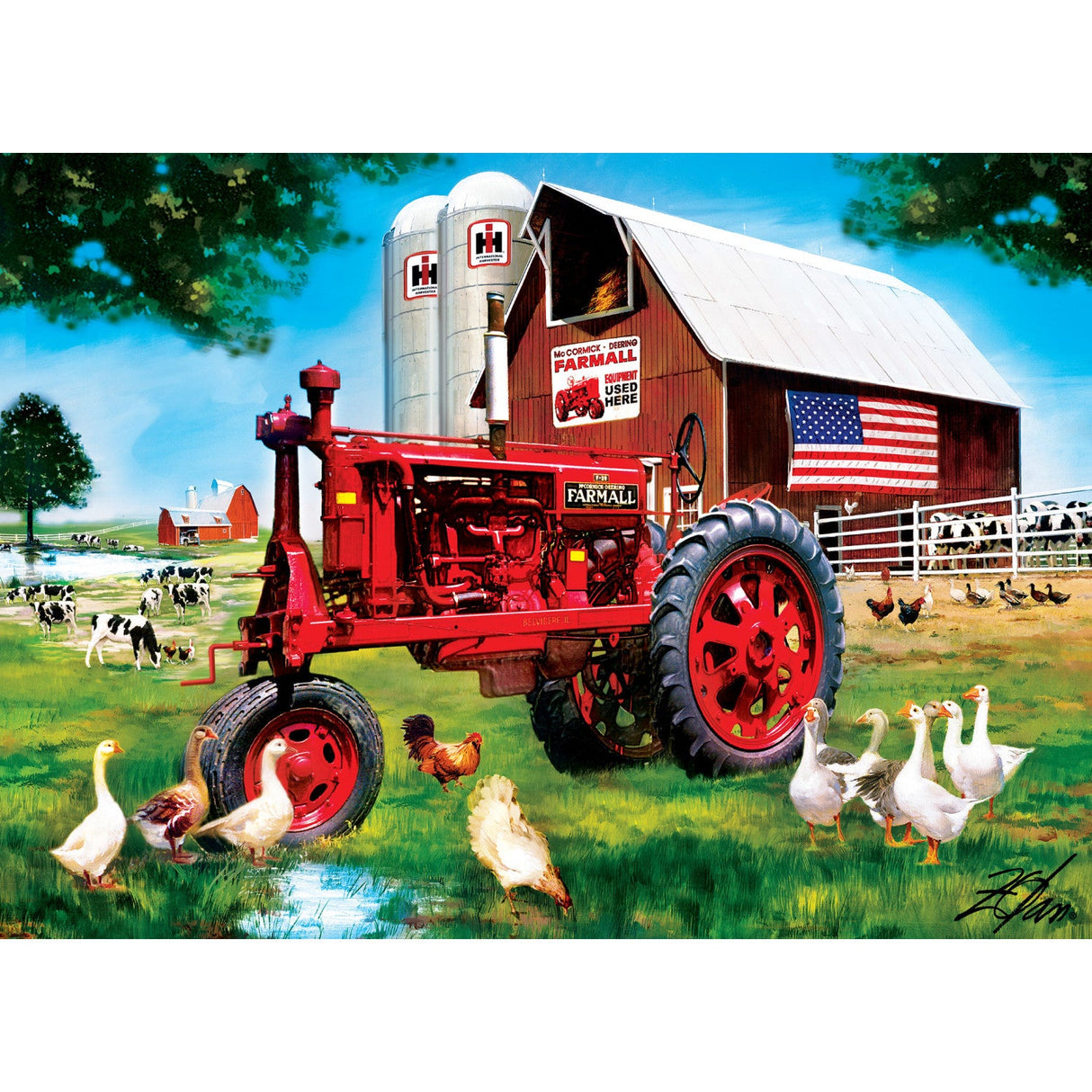 Farmall - Red Nostalgia 1000 Piece Jigsaw Puzzle