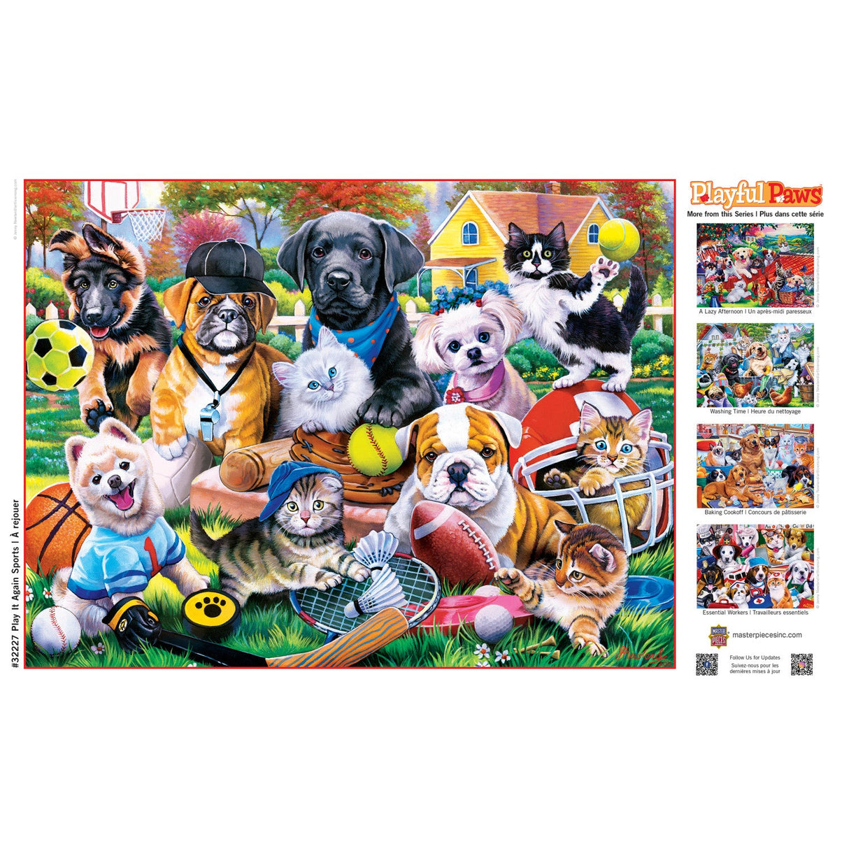 Playful Paws - Play it Again Sports 300 Piece EZ Grip Jigsaw Puzzle