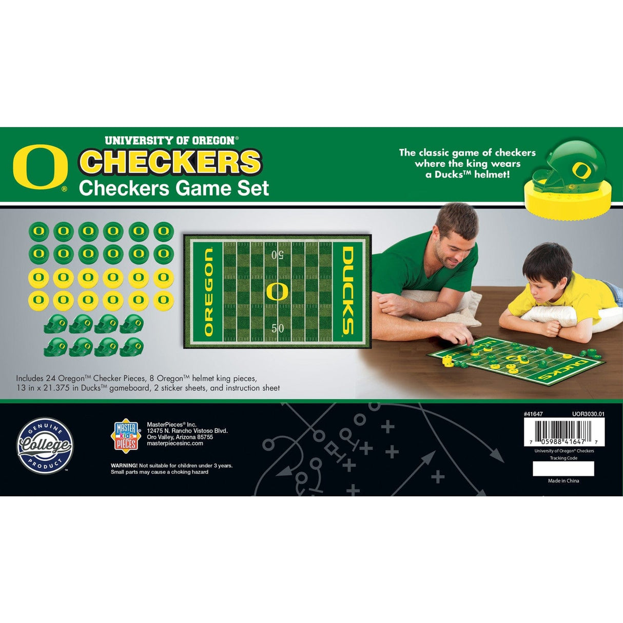 Oregon Ducks Checkers Board Game