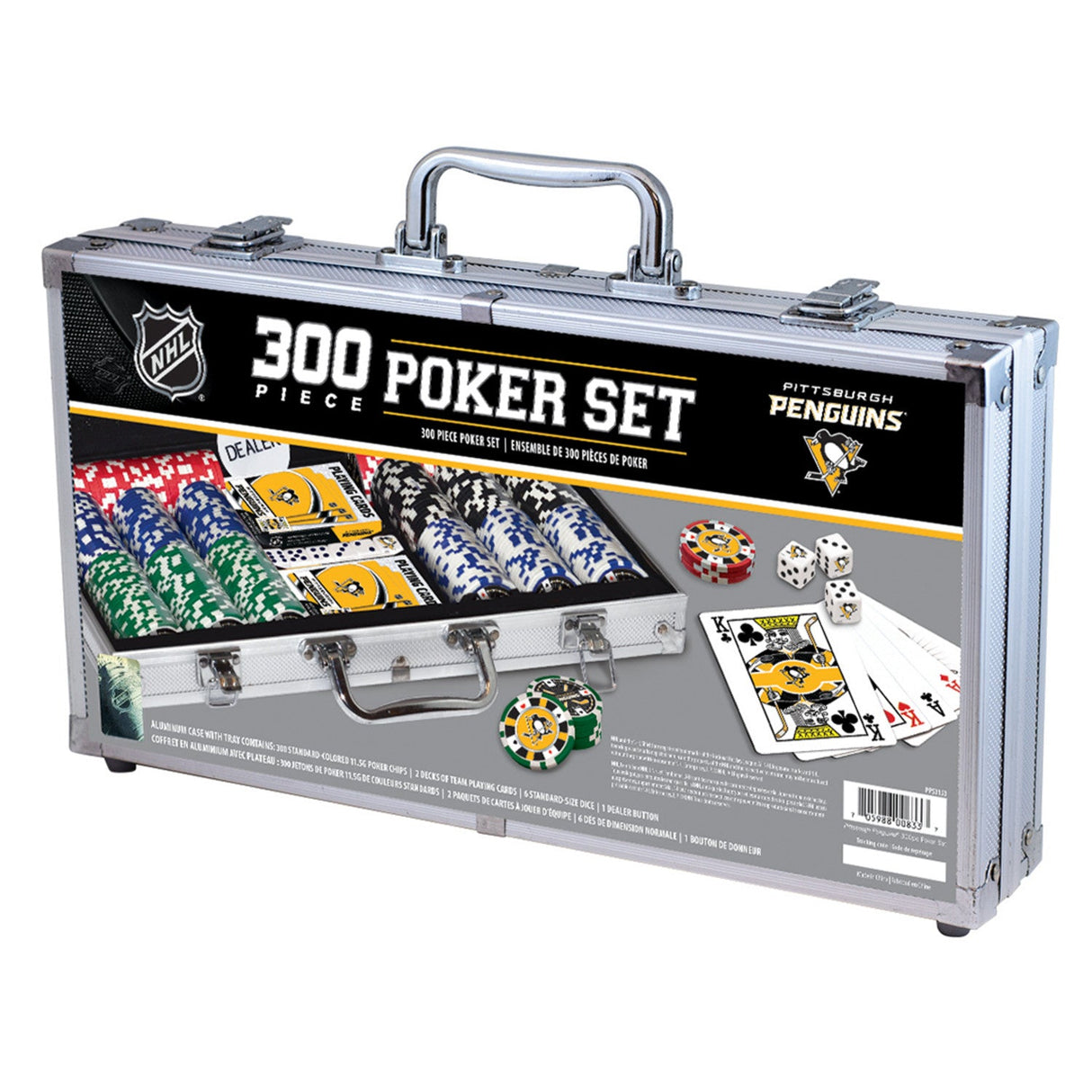 Pittsburgh Penguins 300 Piece Poker Set