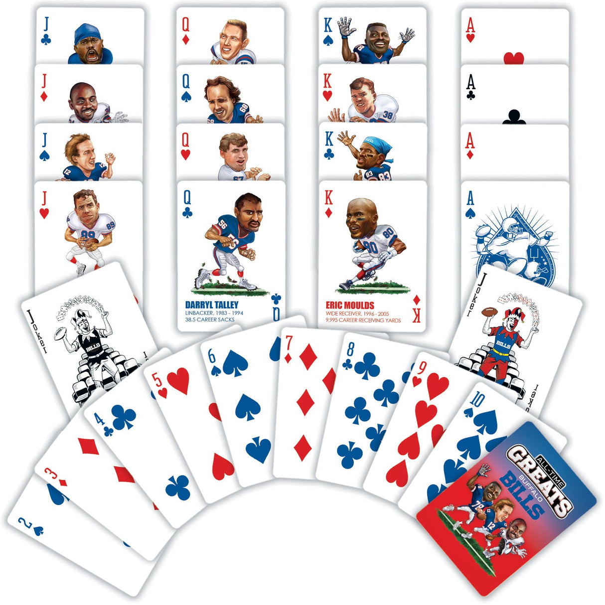 Buffalo Bills All-Time Greats Playing Cards - 54 Card Deck