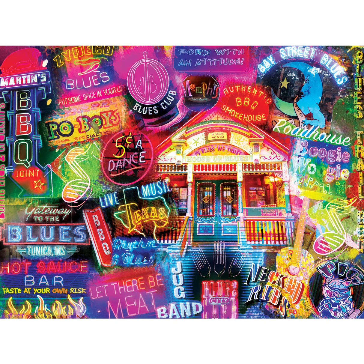 Good Eats - BBQ & Blues 550 Piece Jigsaw Puzzle