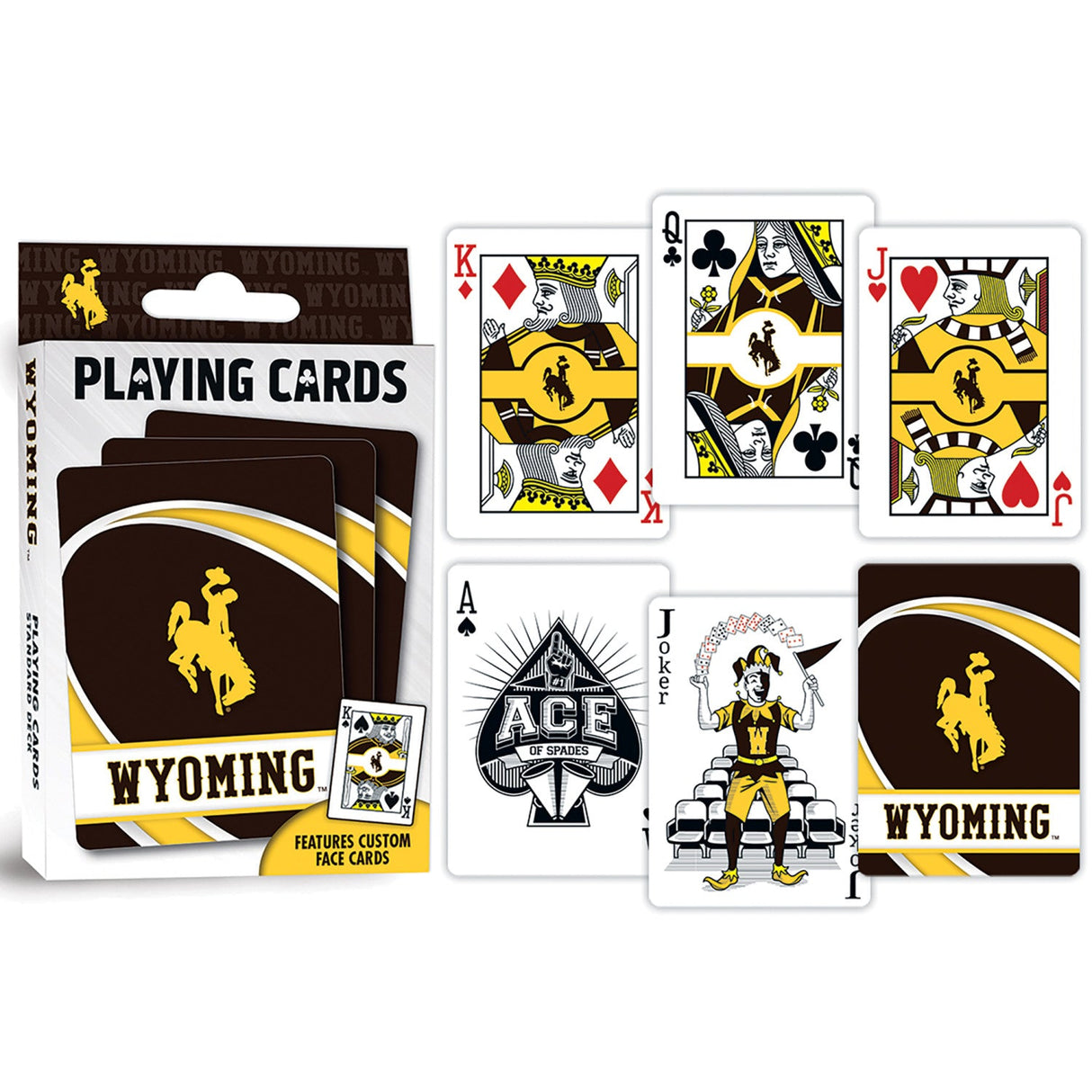 Wyoming Cowboys Playing Cards - 54 Card Deck