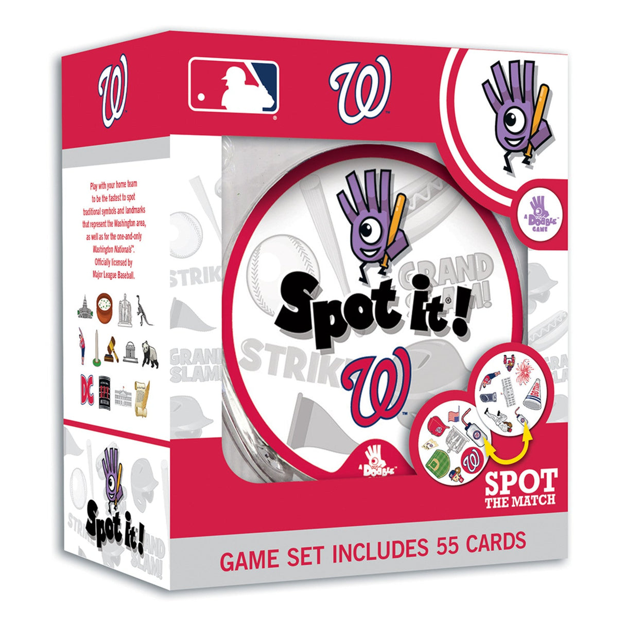 Washington Nationals Spot It! Card Game