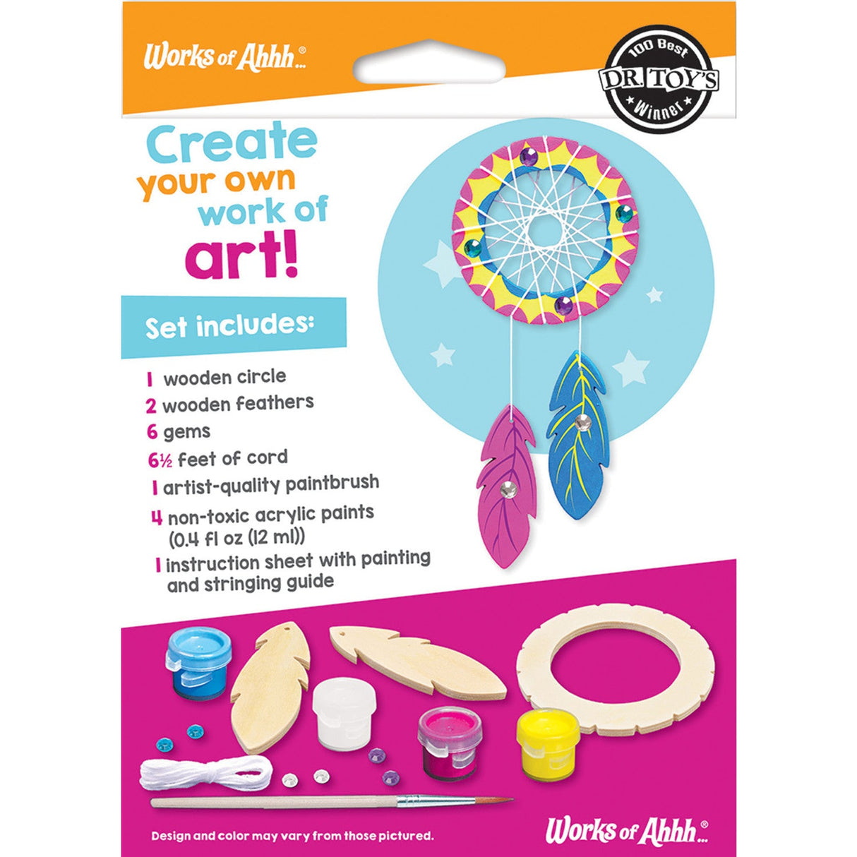 Dream Catcher Wood Craft & Paint Kit