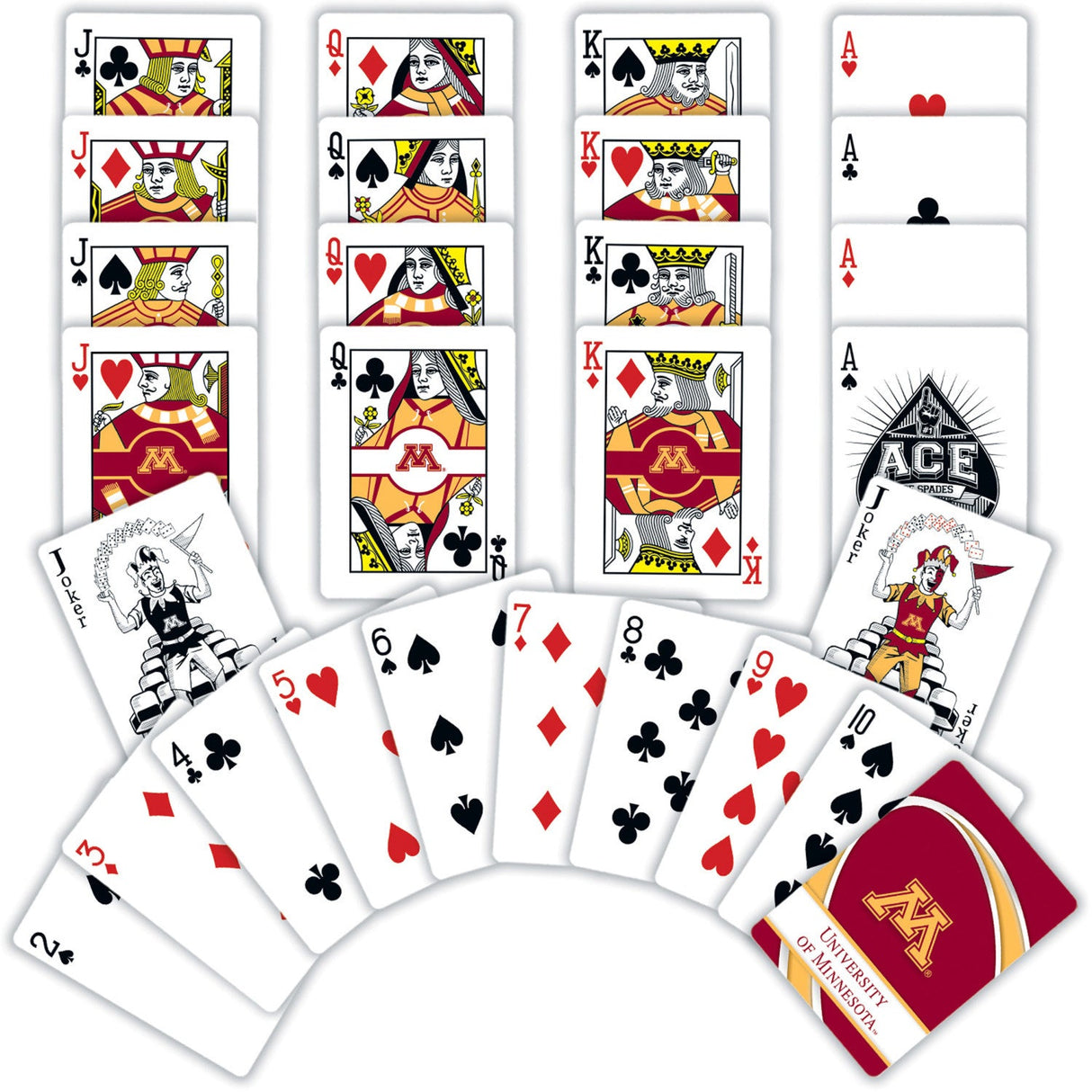 Minnesota Golden Gophers Playing Cards - 54 Card Deck