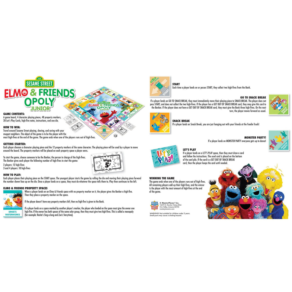 Sesame Street - Elmo & Friends Opoly Junior