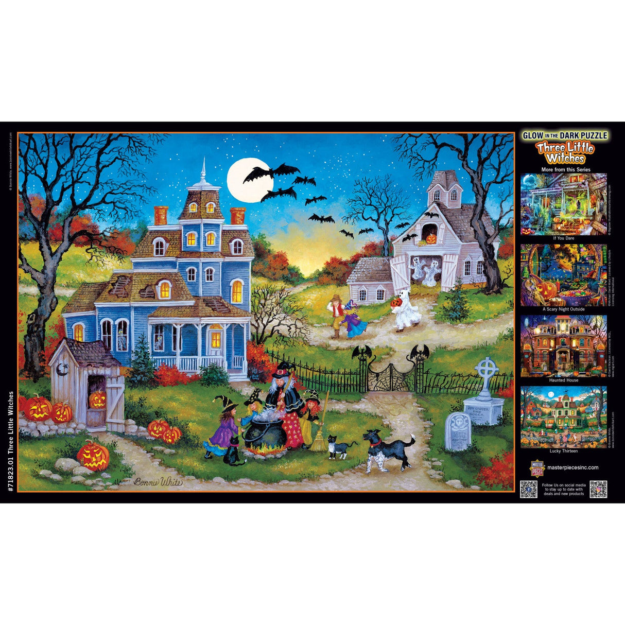 Glow in the Dark - Three Little Witches 1000 Piece Jigsaw Puzzle