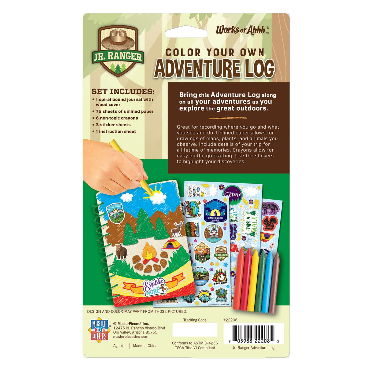 Jr. Ranger - Adventure Log Wood Craft & Paint Kit