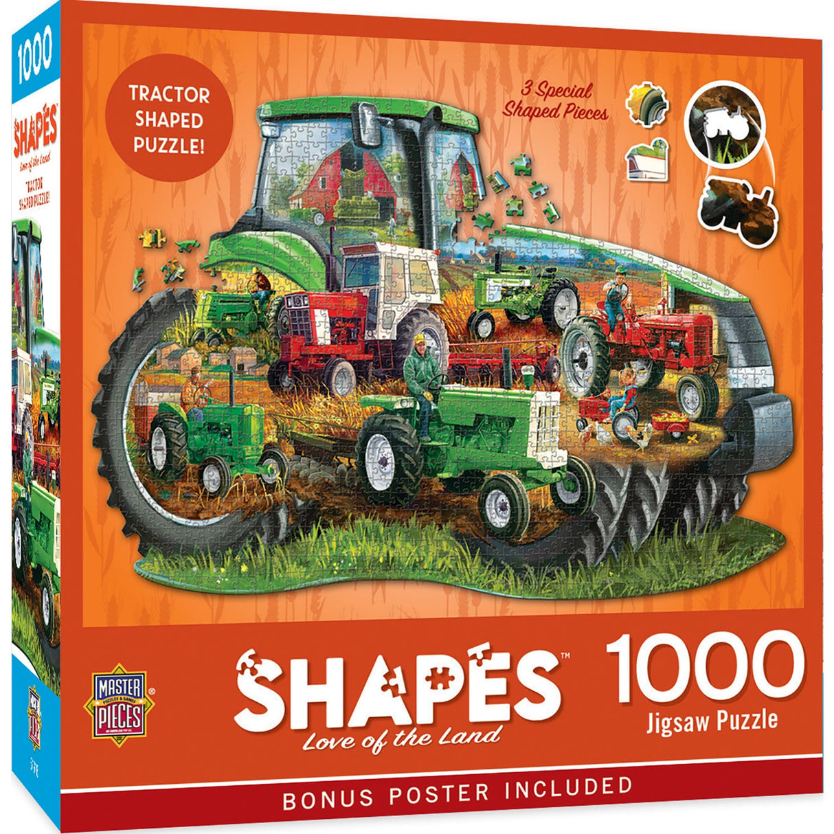 Contours - Love of the Land 1000 Piece Shaped Jigsaw Puzzle