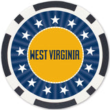 West Virginia Mountaineers 100 Piece Poker Chips