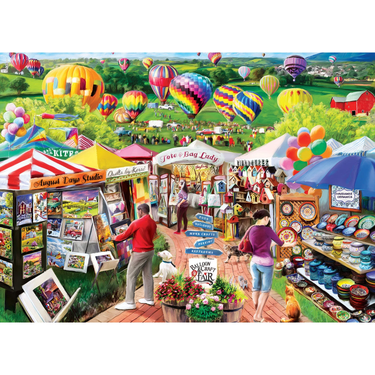 Fairs & Festivals - Balloon & Craft Fair 1000 Piece Jigsaw Puzzle