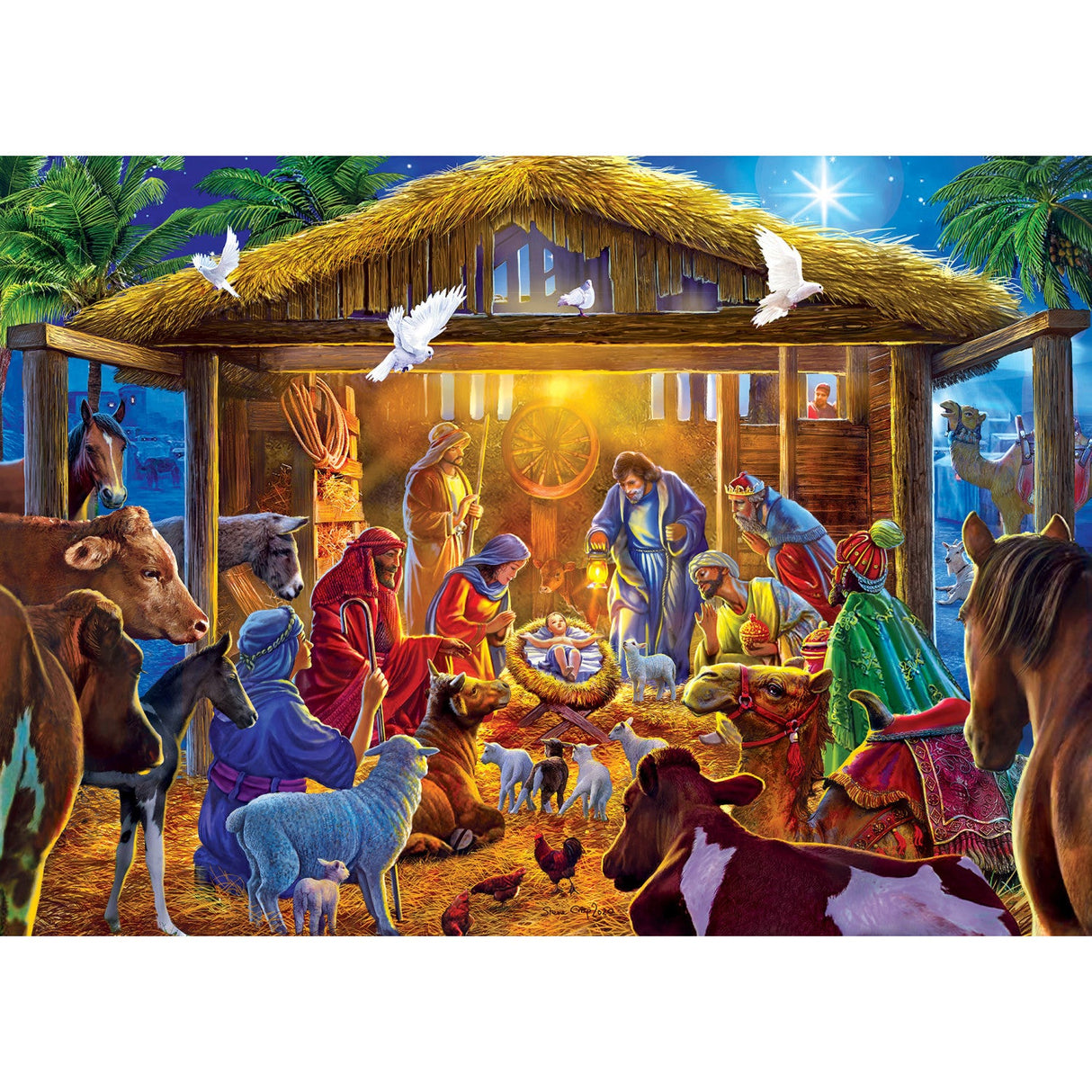 Sparkle & Shine - Star of Bethlehem 500 Piece Glitter Jigsaw Puzzle