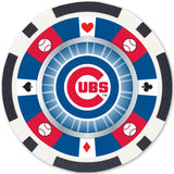 Chicago Cubs 100 Piece Poker Chips