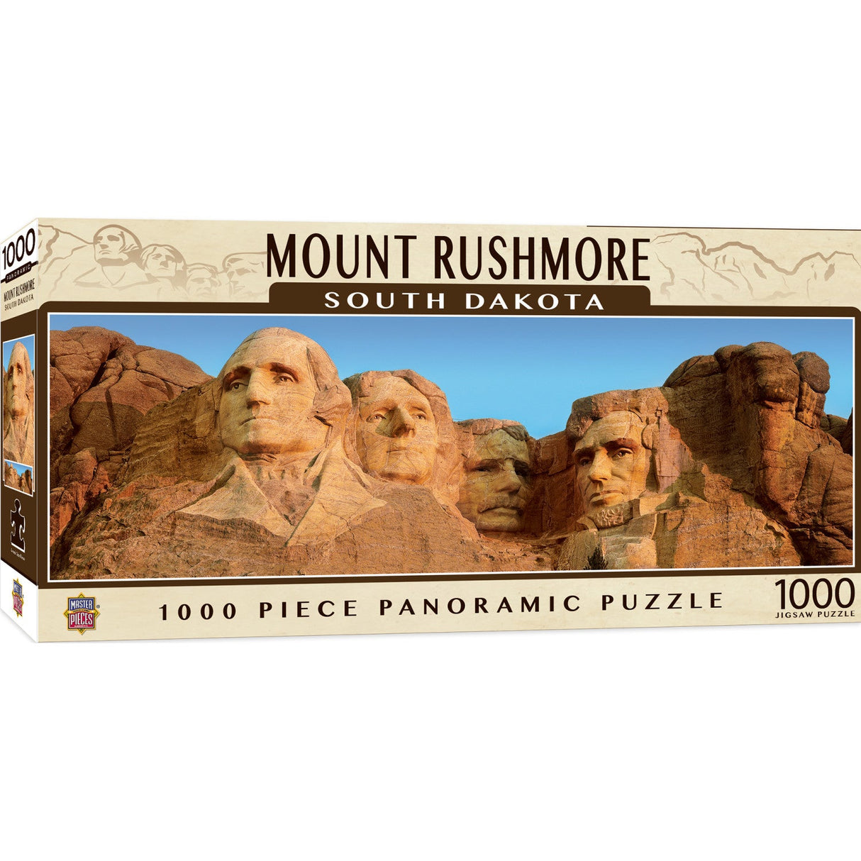 Mount Rushmore, South Dakota 1000 Piece Panoramic Jigsaw Puzzle