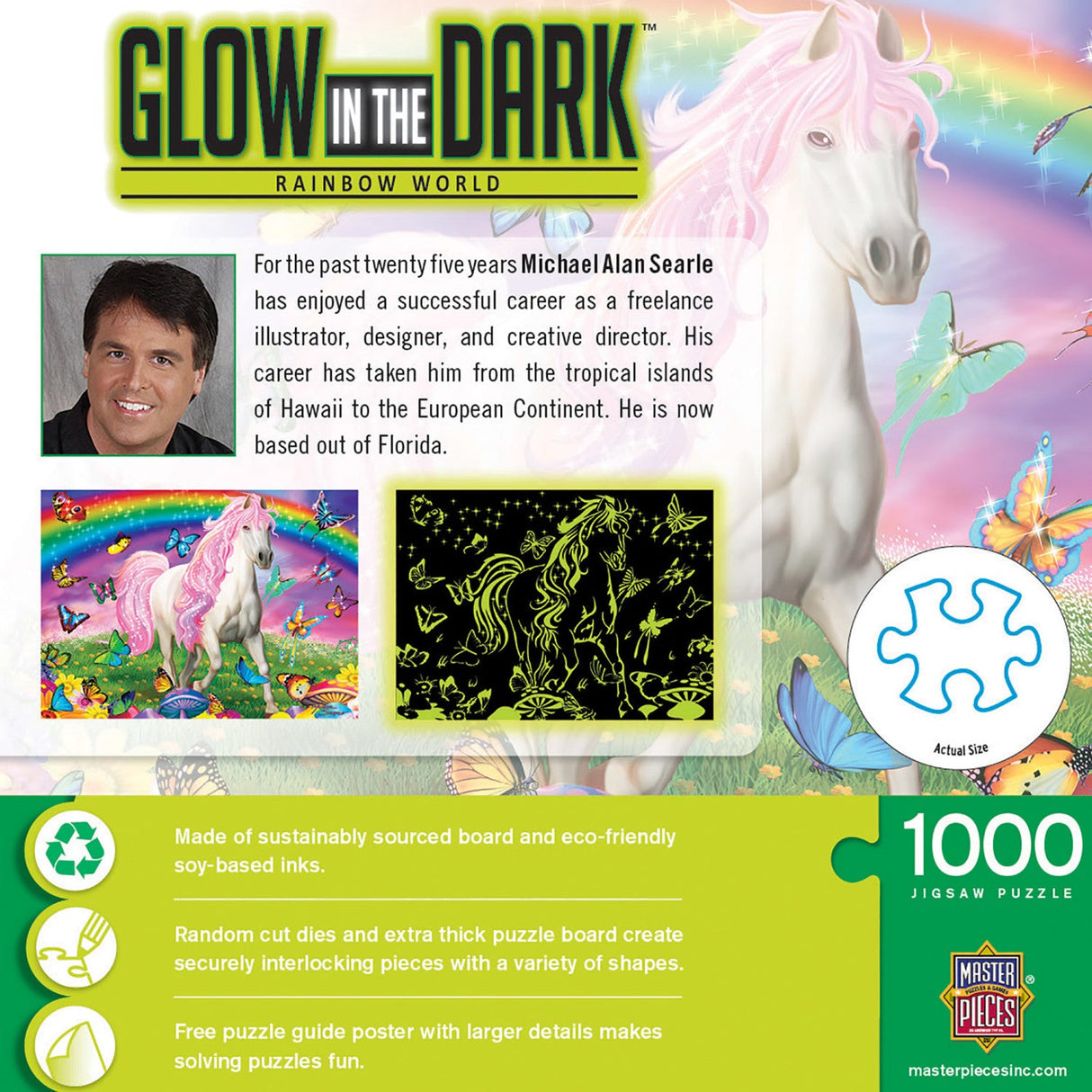 Glow in the Dark - Rainbow World 1000 Piece Jigsaw Puzzle