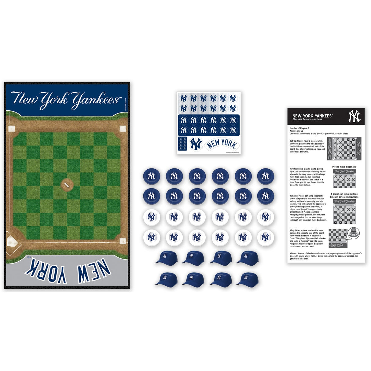 New York Yankees Checkers Board Game